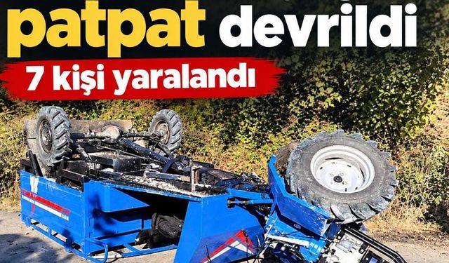 Siirt’te fıstık toplamaya giden patpat devrildi: 7 yaralı