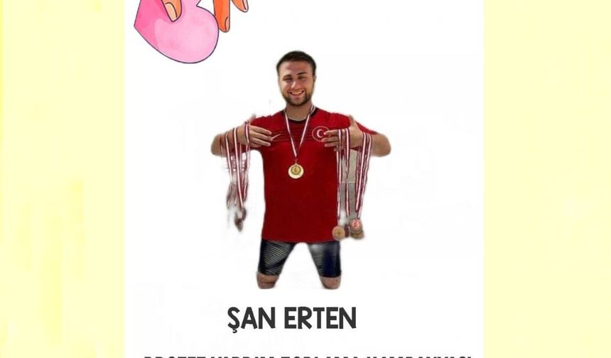 Başarılı sporcu Şan Erten, "Hayırseverlerden protez bacak almalarını istiyorum"