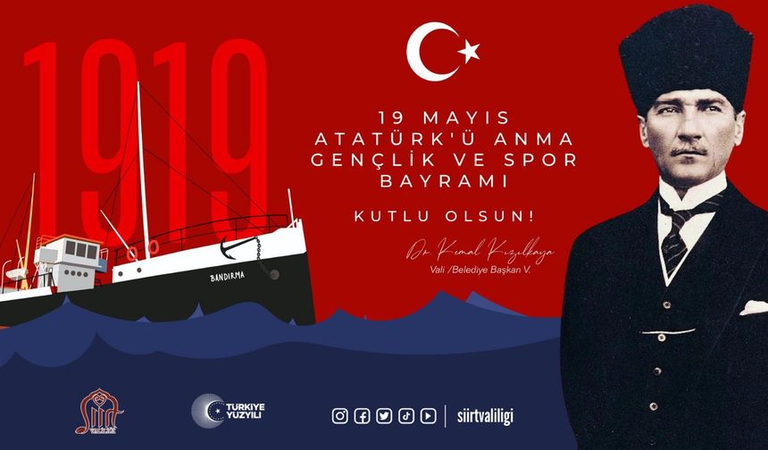 19 Mayıs Atatürk’ü Anma, Gençlik Ve Spor Bayramı törenlerle kutlanacak