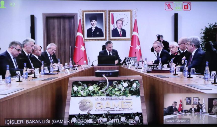 Siirt Valisi Kızılkaya, İçişleri Bakanı Ali Yerlikaya Başkanlığındaki Asayiş ve Güvenlik Toplantısı’na katıldı