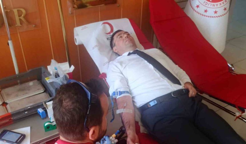 Siirt’te savcı ve hakimler kan bağışında bulundu