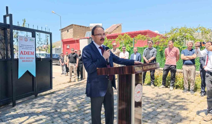Eruh’ta kadın taziye evi hizmete açıldı