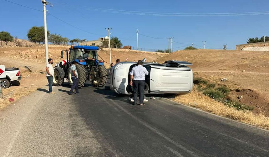 Siirt’te Kontrolden Araç Devrildi
