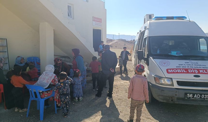 Siirt’te Mobil Diş Kliniği Köy Köy Hizmet Veriyor