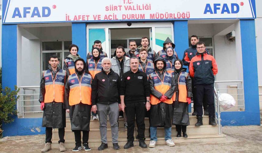 Siirt AFAD, Gönüllülerle Ekibini Güçlendiriyor