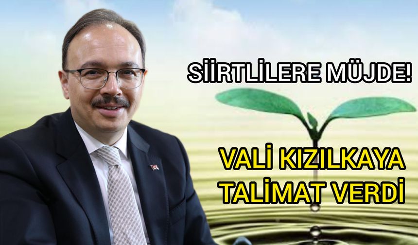 Siirt Valisi Kızılkaya'dan Vatandaşın Lehine Su Tarifesi Talimatı Geldiği Öğrenildi