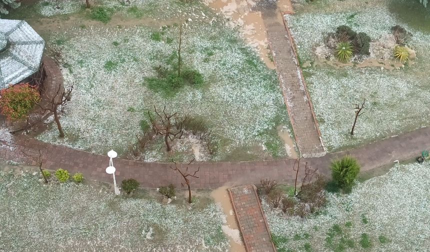 Siirt’te Dolu Yağışı Hayatı Olumsuz Etkiledi