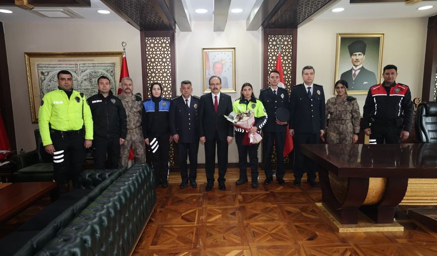 Siirt'te Emniyet Heyetinden Vali Kızılkaya'ya Anlamlı Ziyaret