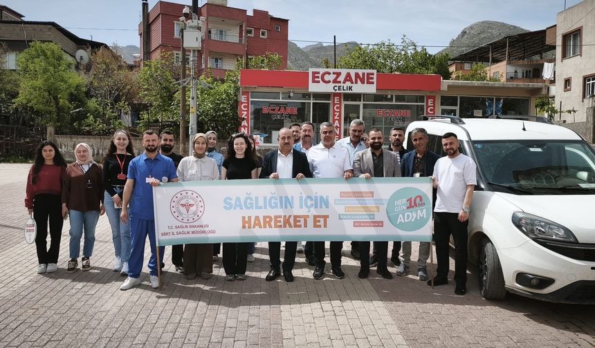 Eruh’ta “Sağlıklı Yaşam Yürüyüşü” Düzenlendi