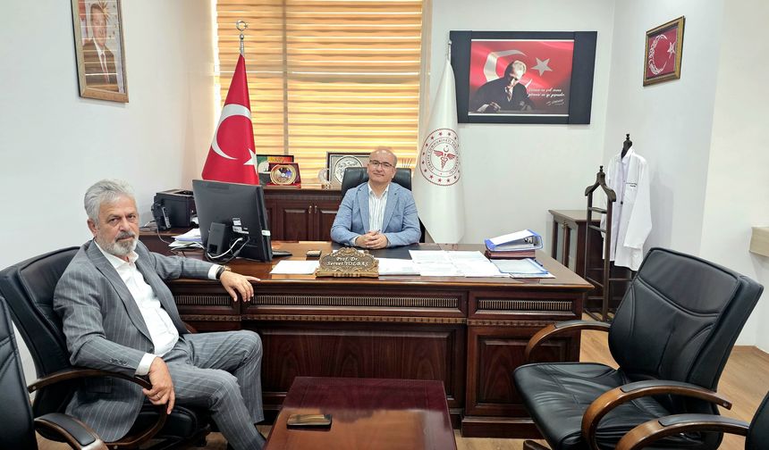 Tillo Belediye Başkanı Aydın'dan Başhekim Prof. Dr. Yolbaş'a Ziyaret