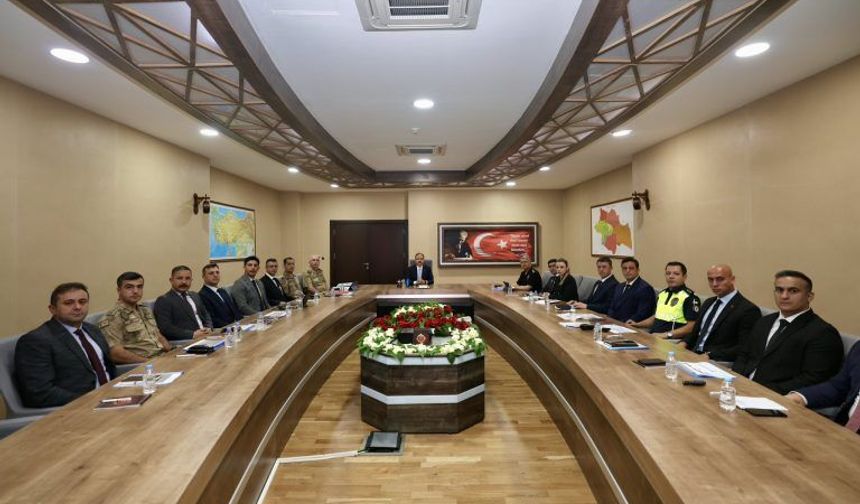 Siirt’te Güvenlik ve Asayiş Tedbirleri Değerlendirildi