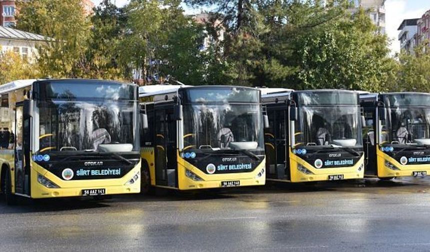 Siirt’te Toplu Taşıma Ücretleri Değişti