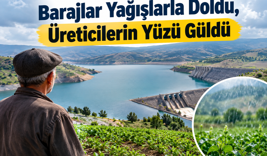 Yağışlar Hem Toprağı Hem Barajları Doldurdu
