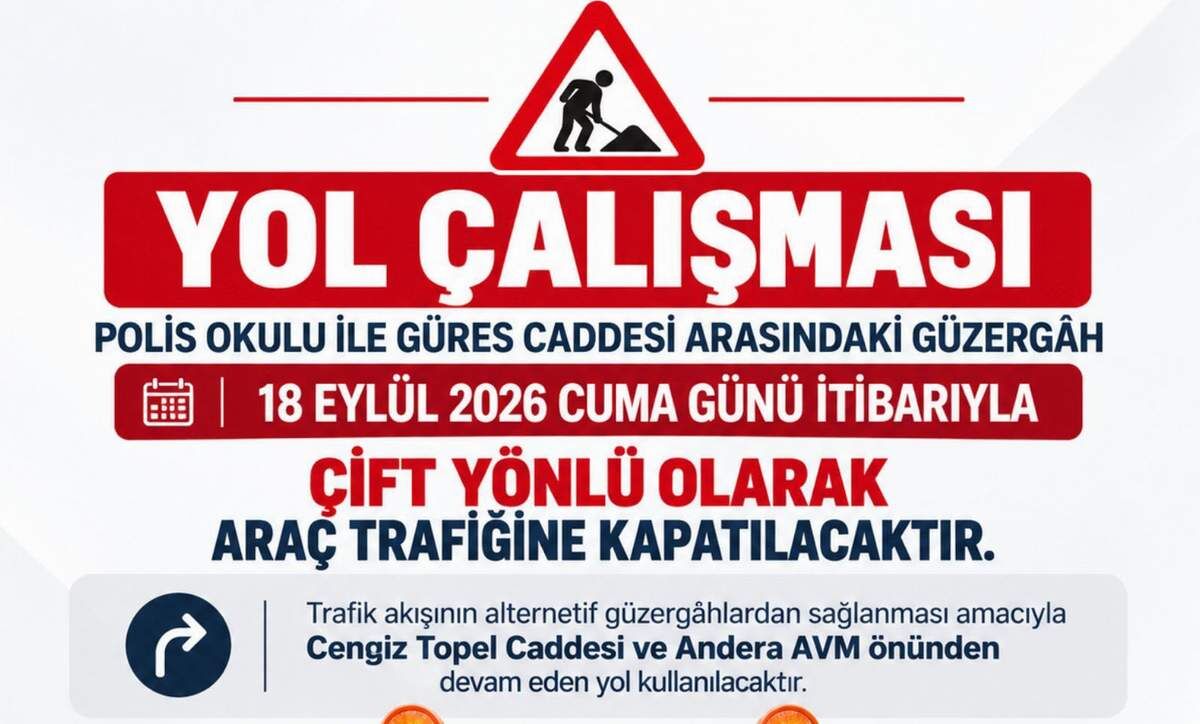 Siirt’te Polis Okulu Bölgesinde Trafik Düzenlemesi