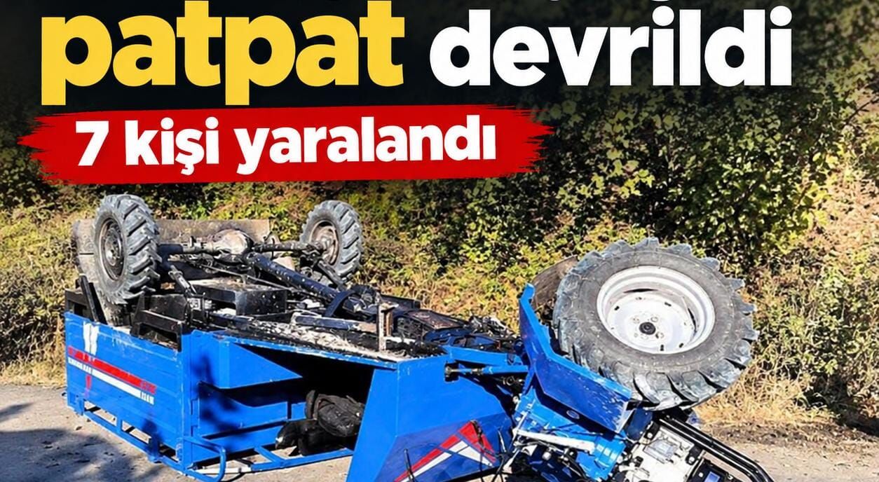 Siirt’te fıstık toplamaya giden patpat devrildi: 7 yaralı