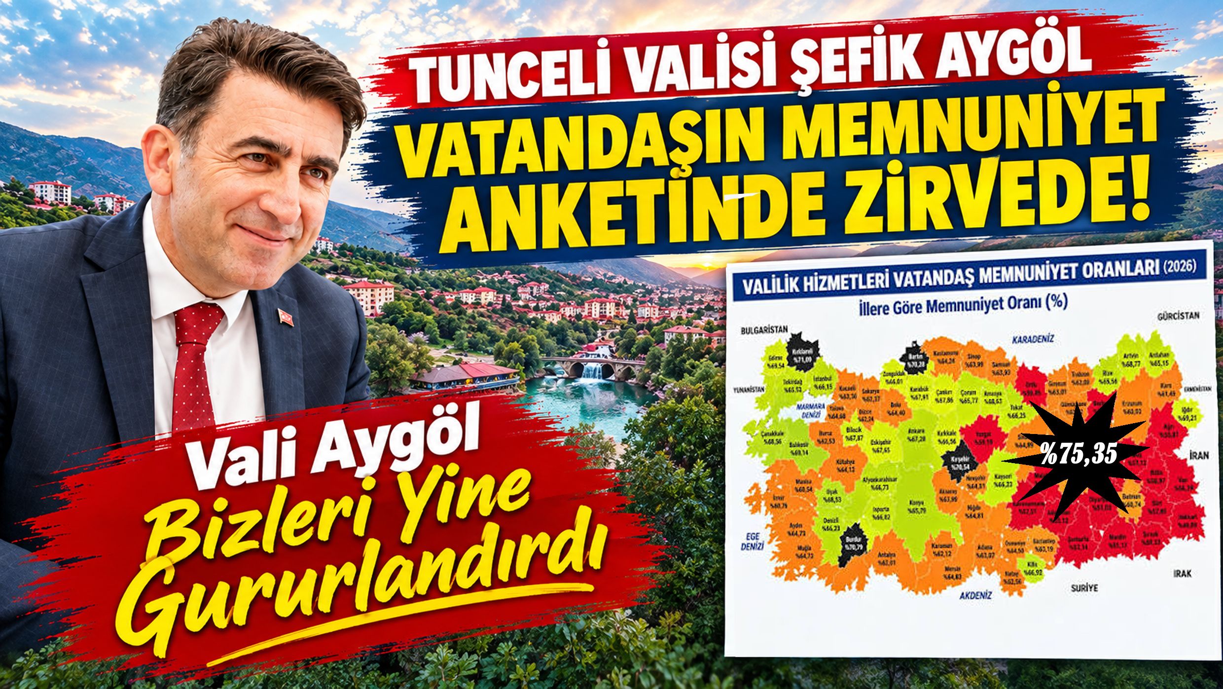 Siirtlilerin Eniştesi Tunceli Vali Şefik Aygöl, Vatandaş Memnuniyetinin Zirvesinde!